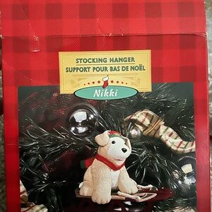 VTG Hallmark Nikki Christmas Stocking Hanger
